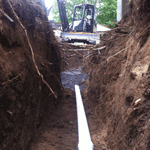 Coupe d'eau (égout) Torex Excavation